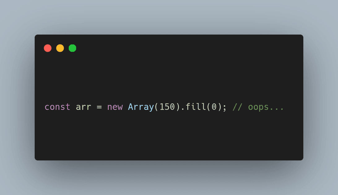 Holey JS: Internal array implementation