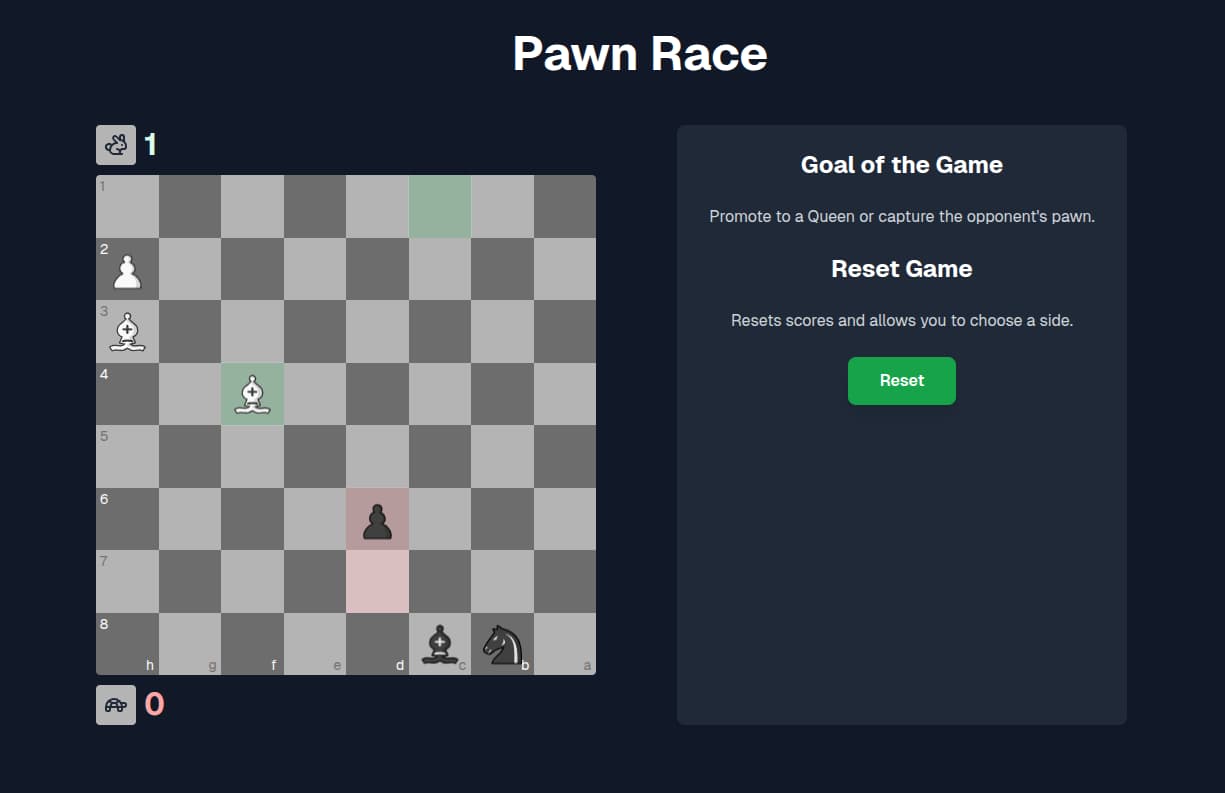 Pawn Race: Chess mini game